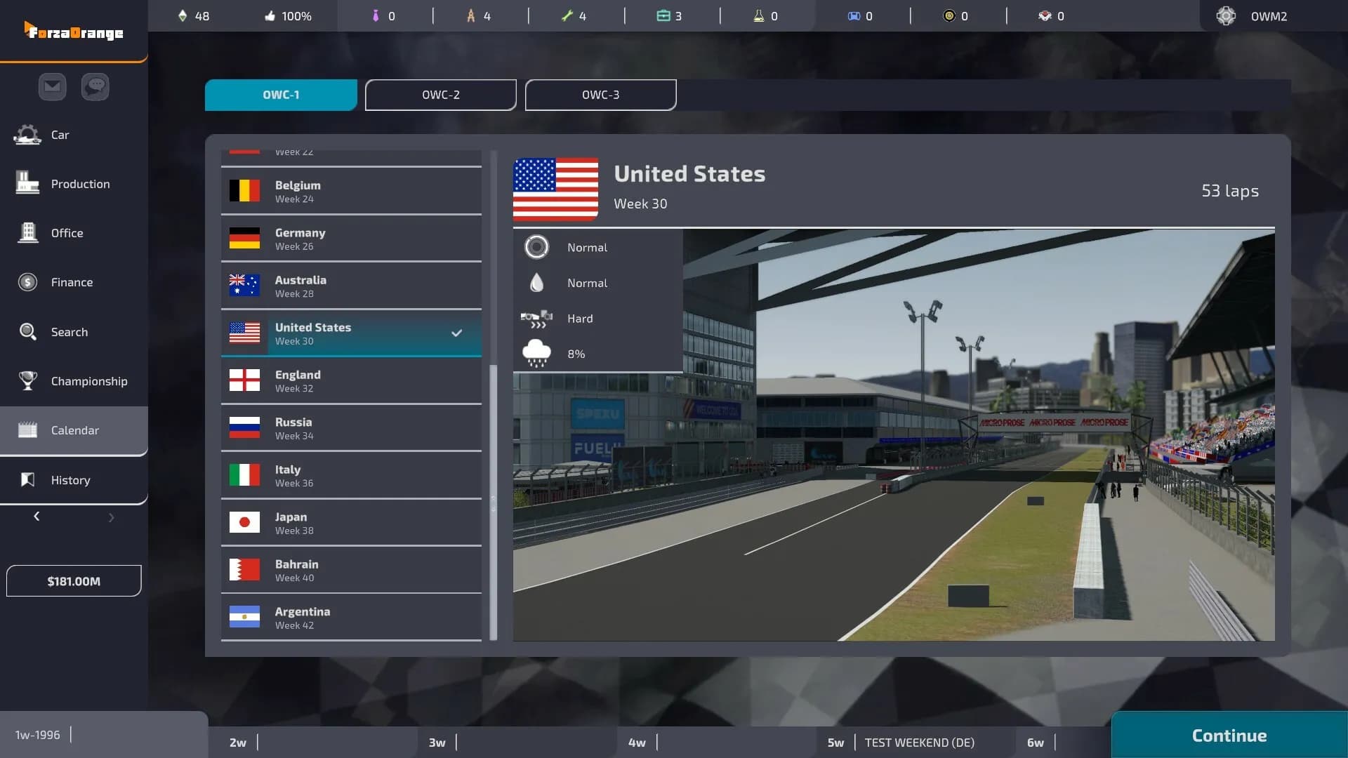 Open Wheel Manager 2 screenshot screenshot 3