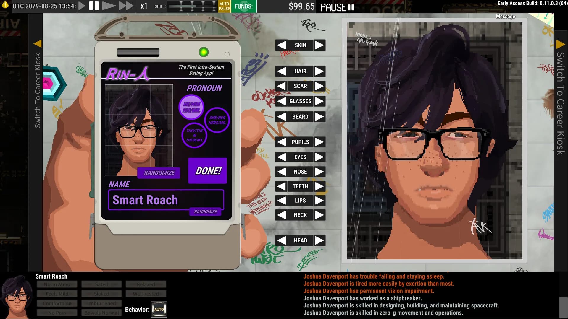 Ostranauts screenshot screenshot 3