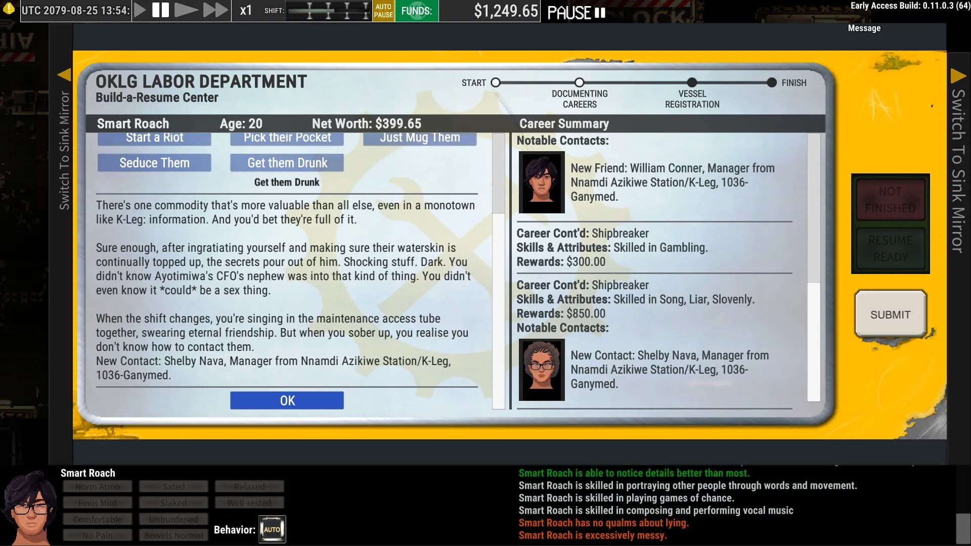 Ostranauts screenshot screenshot 7