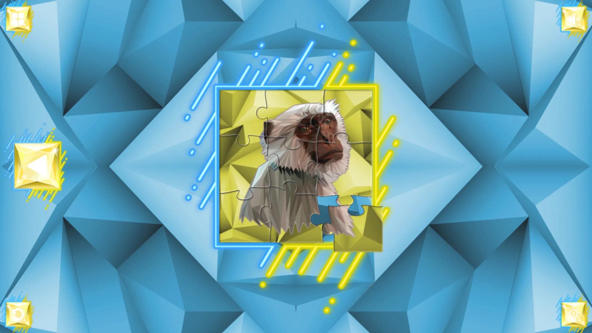 Poly Jigsaw: Primates screenshot screenshot 1