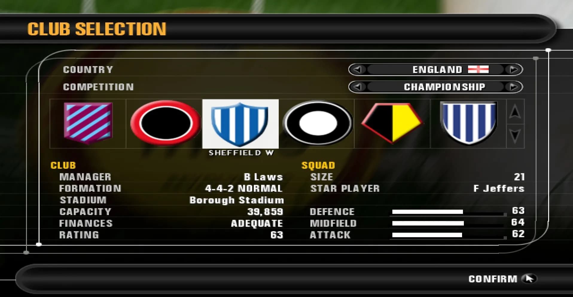 Premier Manager 10 screenshot screenshot 1