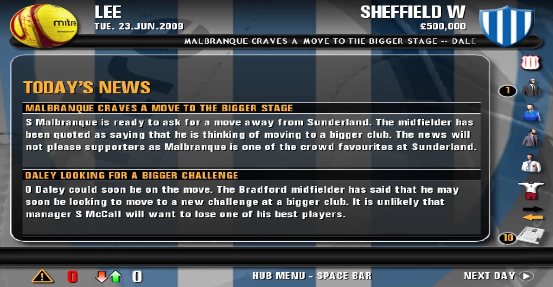 Premier Manager 10 screenshot screenshot 10