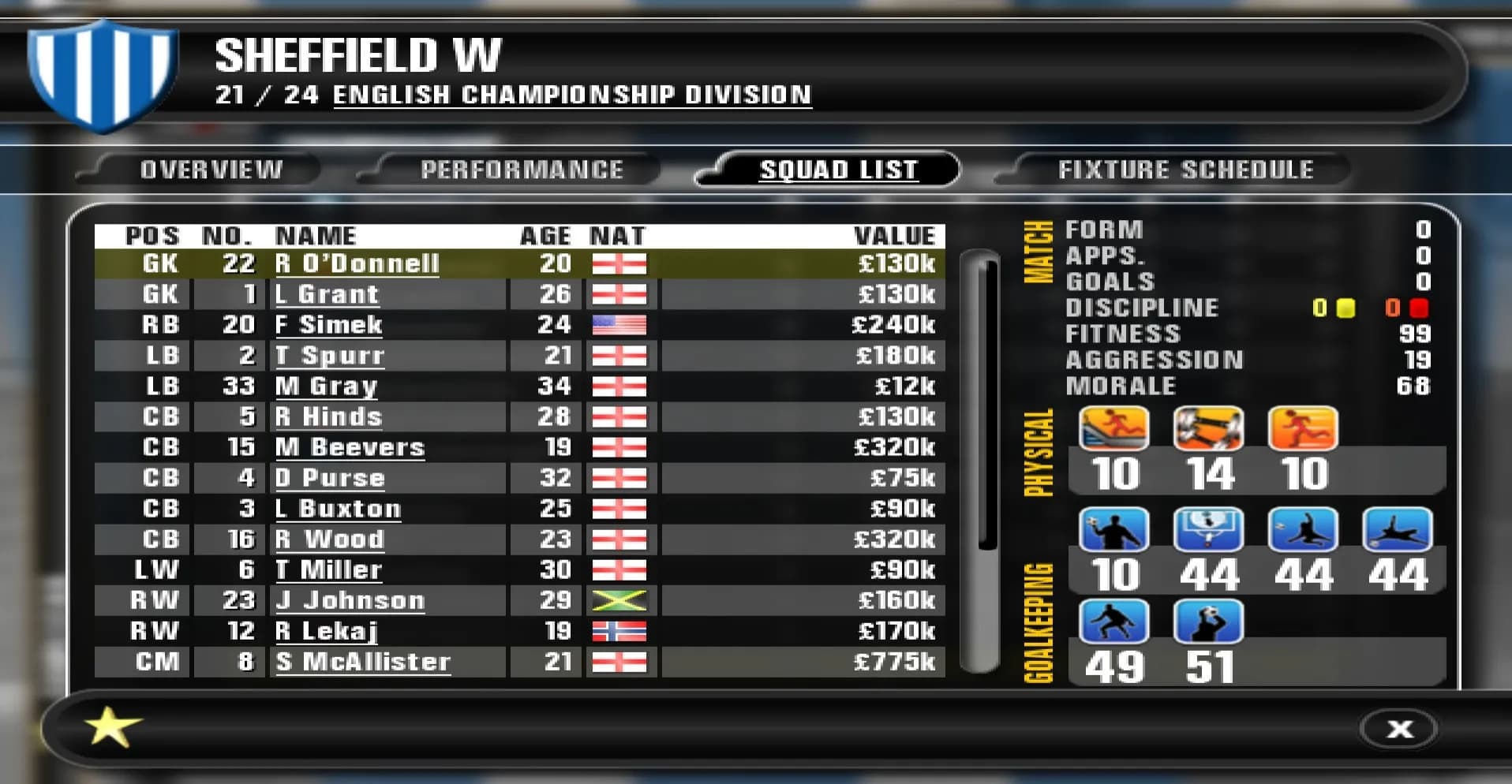 Premier Manager 10 screenshot screenshot 9