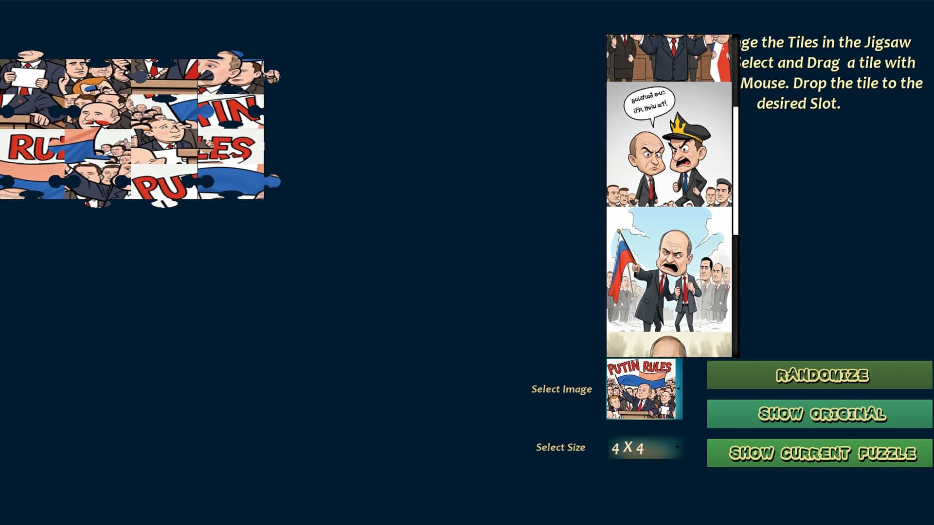Putin Jigsaw screenshot screenshot 4