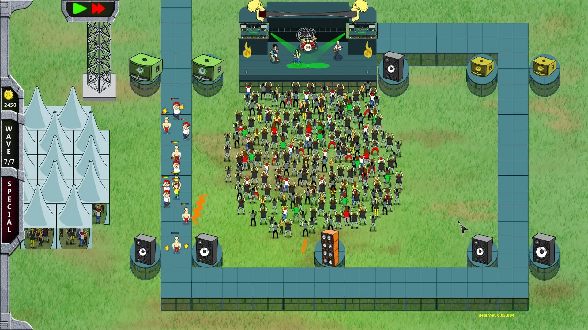 Rock 'N' Roll Defense screenshot screenshot 4