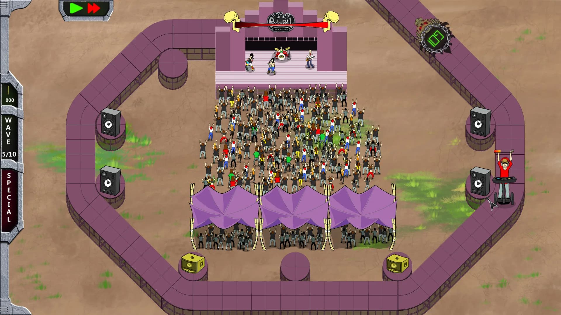 Rock 'N' Roll Defense screenshot screenshot 5