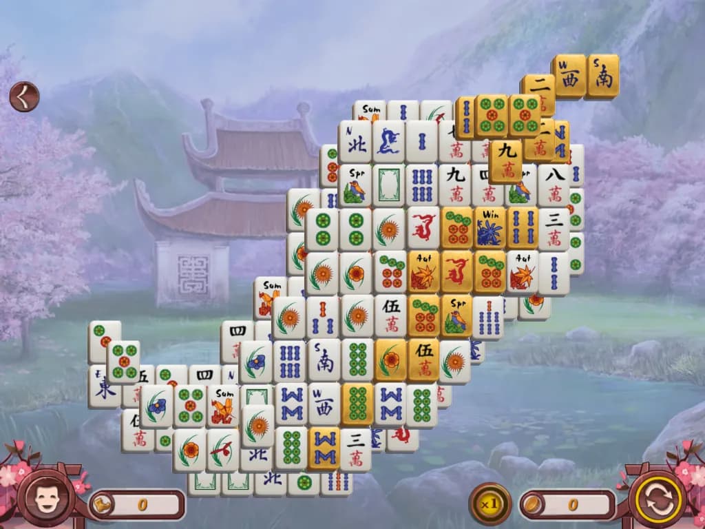 Sakura Day Mahjong screenshot screenshot 2