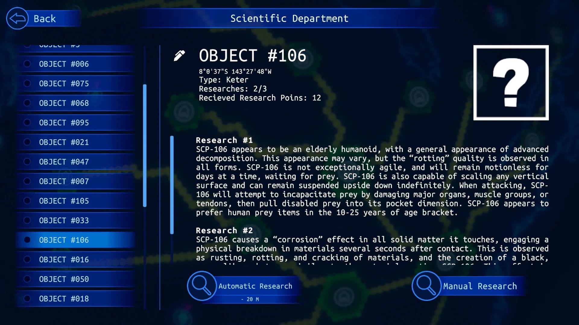 SCP Strategy screenshot screenshot 7