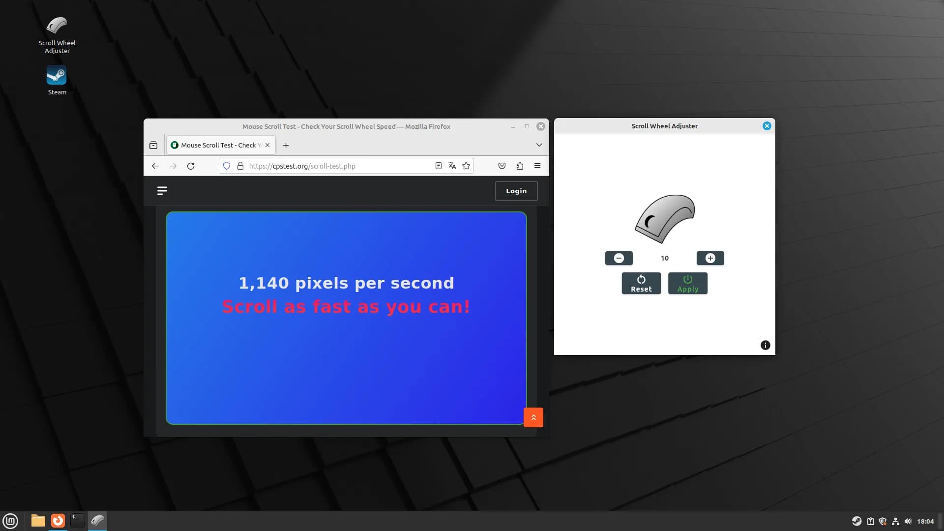 Scroll Wheel Adjuster screenshot screenshot 2
