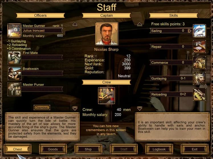 Sea Dogs screenshot screenshot 3