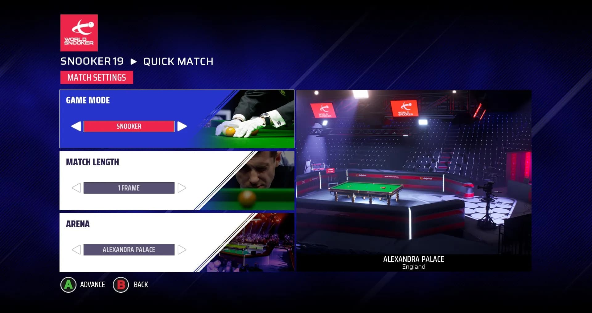 Snooker 19 screenshot screenshot 5