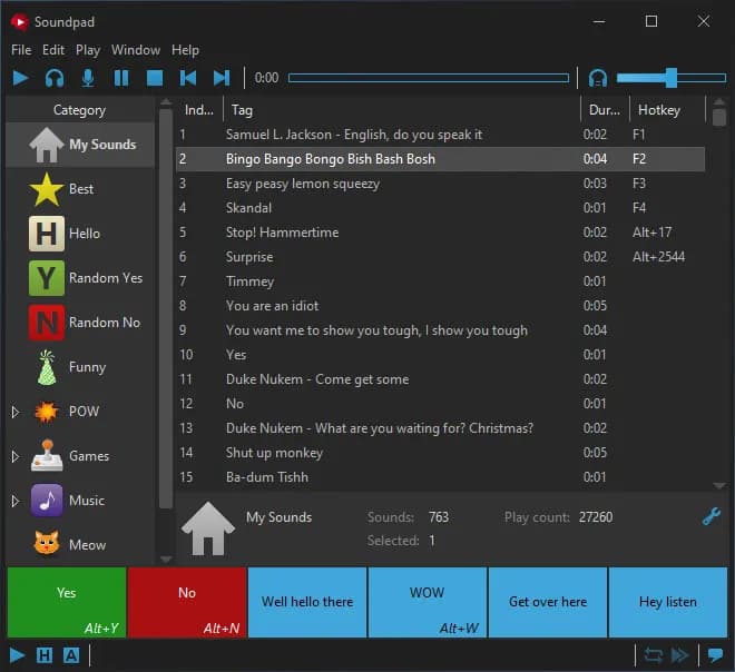 Soundpad screenshot screenshot 1
