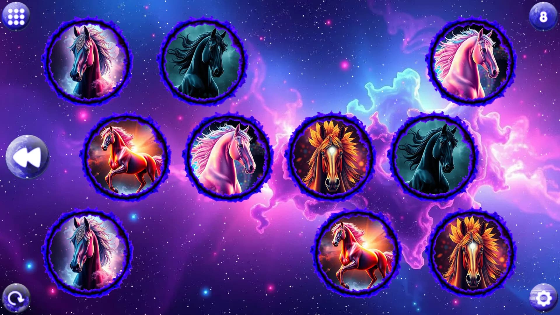Space Memory: Horses screenshot screenshot 1