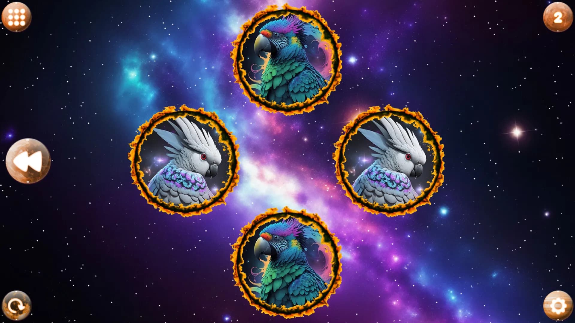 Space Memory: Parrots screenshot screenshot 0