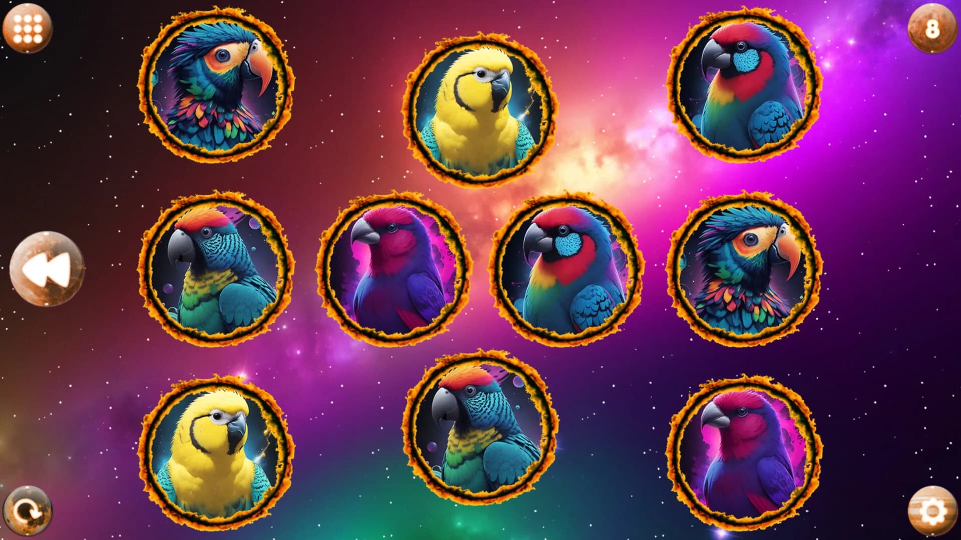 Space Memory: Parrots screenshot screenshot 3