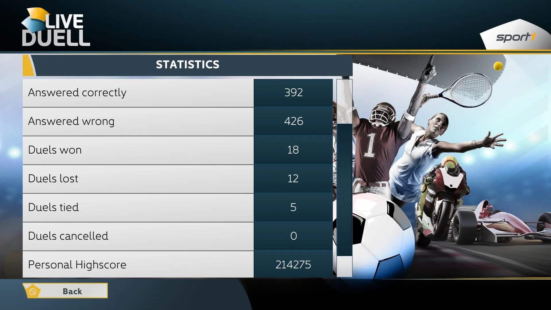 SPORT1 Live : Duel screenshot screenshot 9