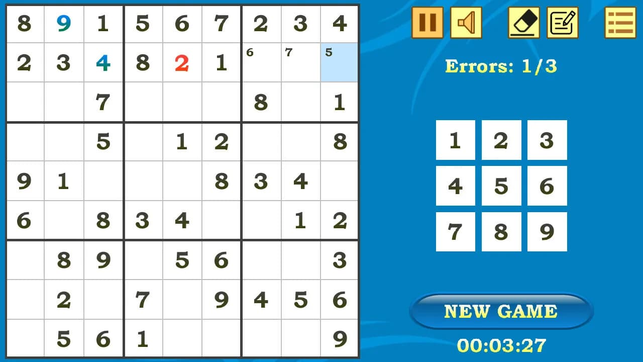 Sudoku screenshot screenshot 1