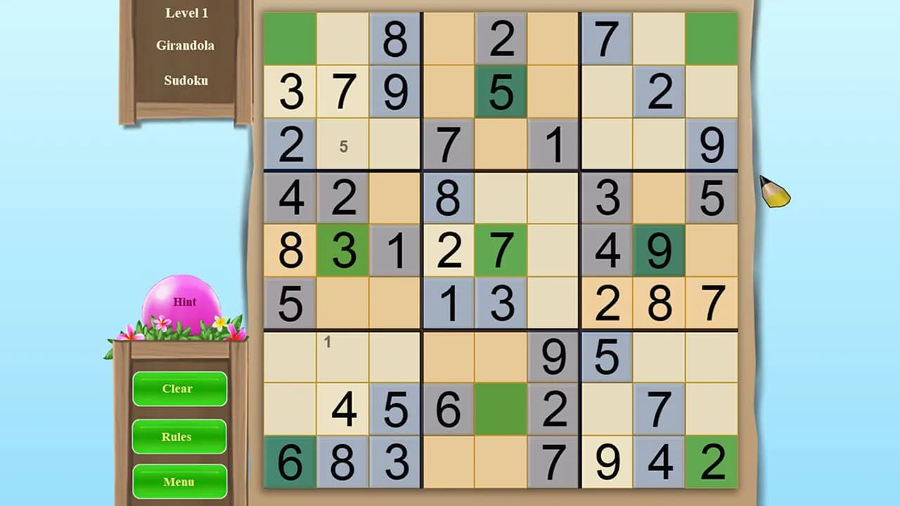 Sudoku Vacation 2 screenshot screenshot 1