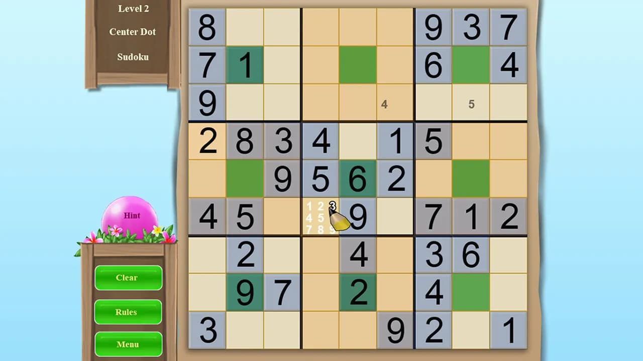 Sudoku Vacation 2 screenshot screenshot 2