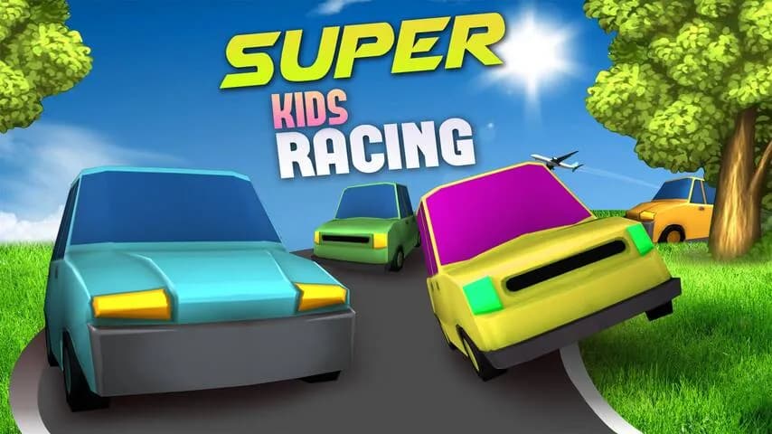 super kids racing vertical card thumbnail