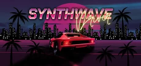 synthwave driver vertical card thumbnail