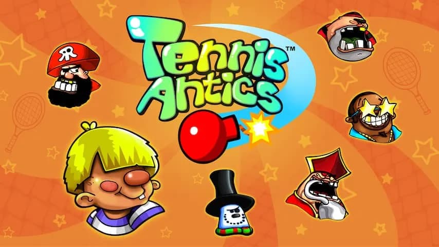 tennis antics vertical card thumbnail