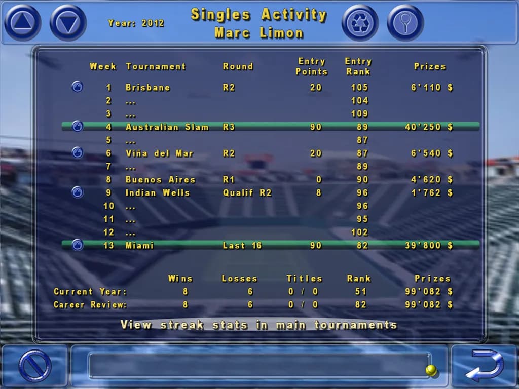 Tennis Elbow 2013 screenshot screenshot 14