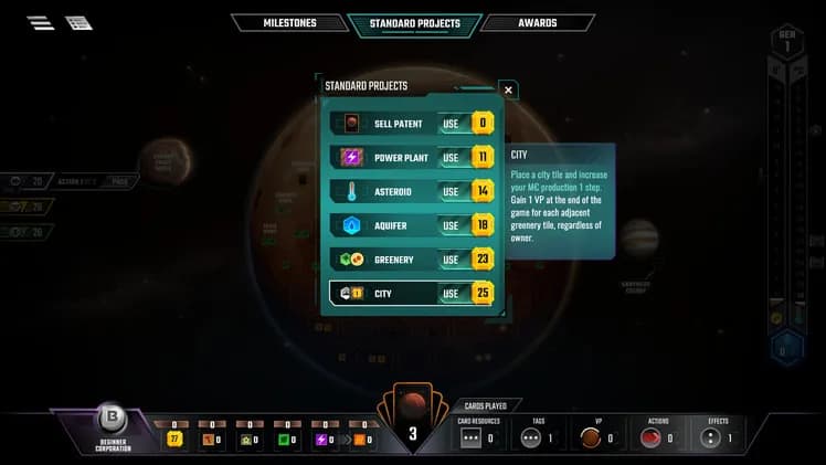 Terraforming Mars screenshot screenshot 2