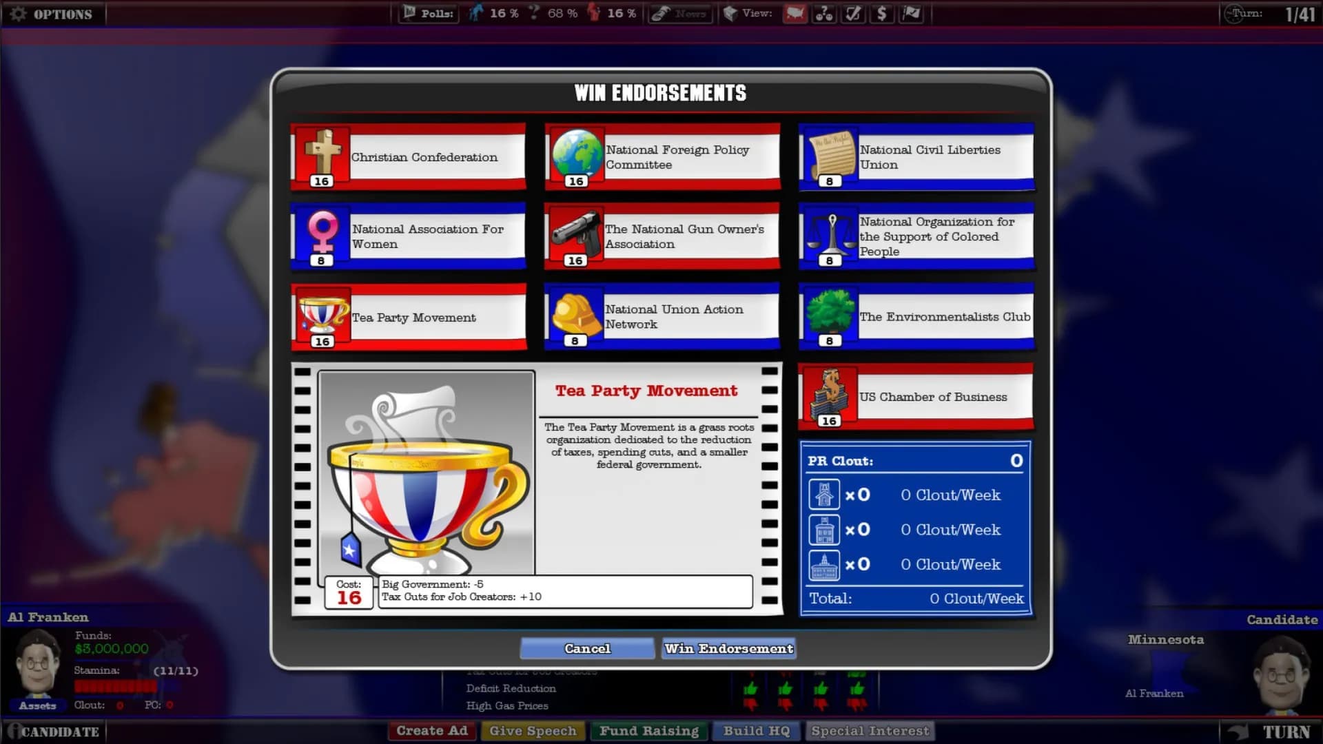 The Political Machine screenshot screenshot 4