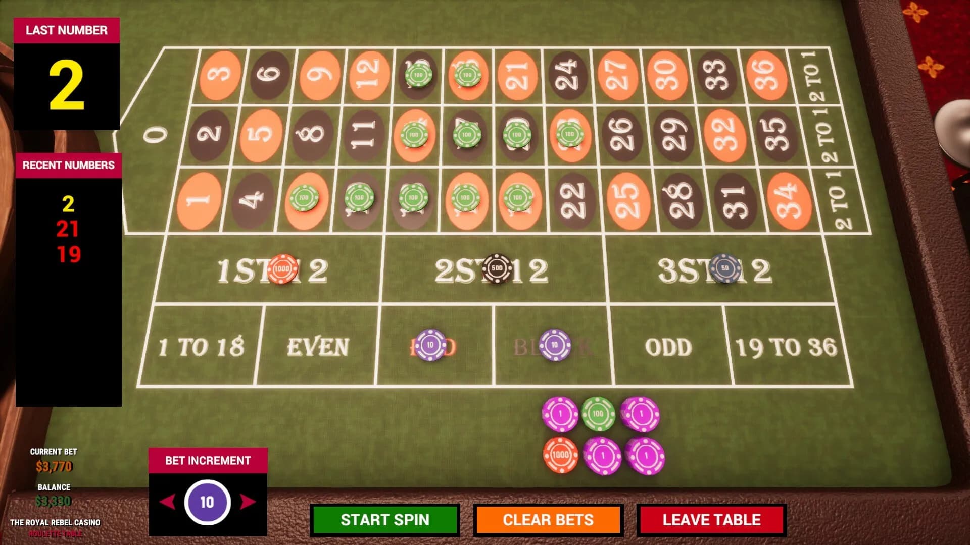 The Royal Rebel Casino screenshot screenshot 2