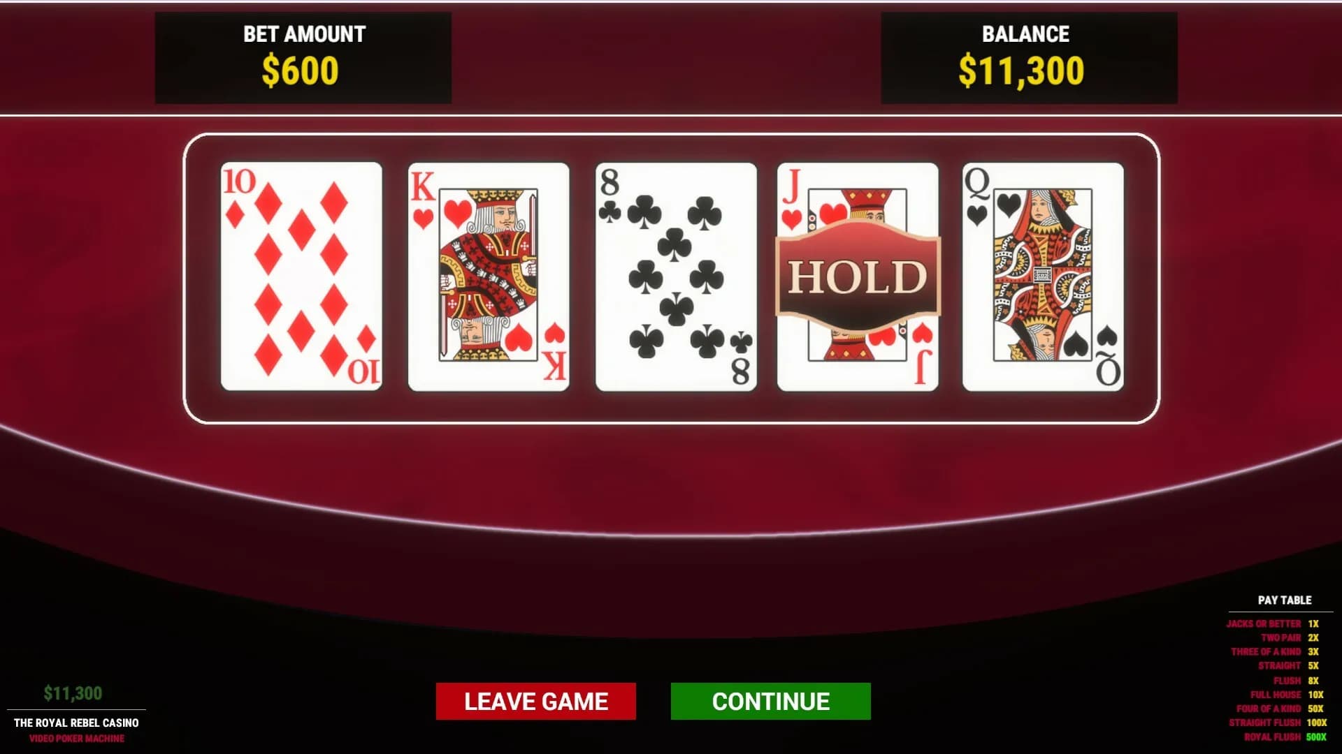 The Royal Rebel Casino screenshot screenshot 7