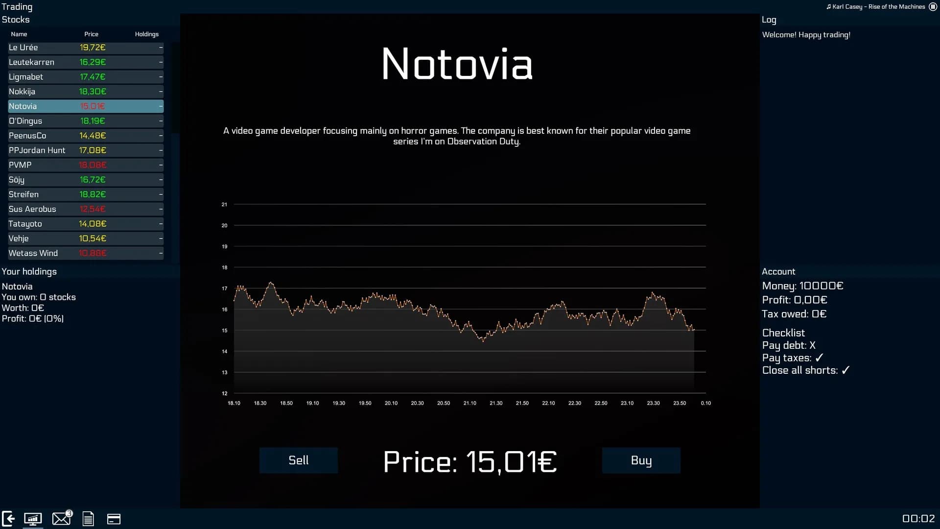 Trader of the Night screenshot screenshot 1