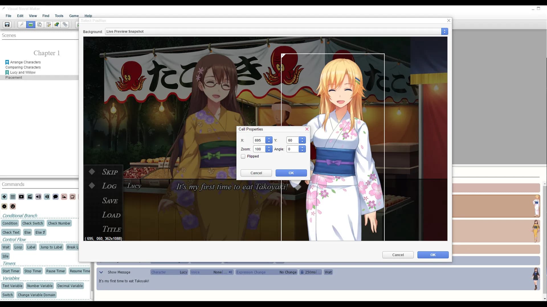Visual Novel Maker screenshot screenshot 4
