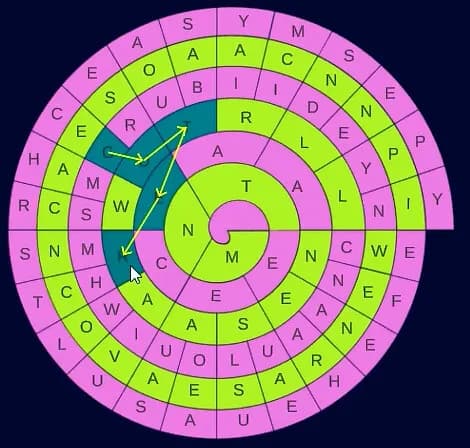 WordSpiral screenshot screenshot 2