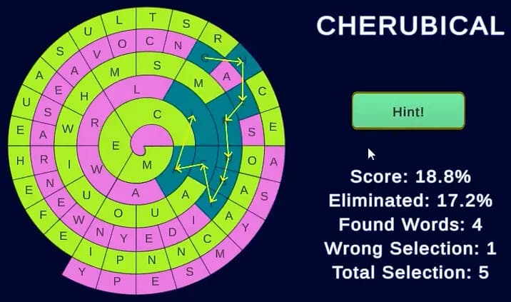 WordSpiral screenshot screenshot 5
