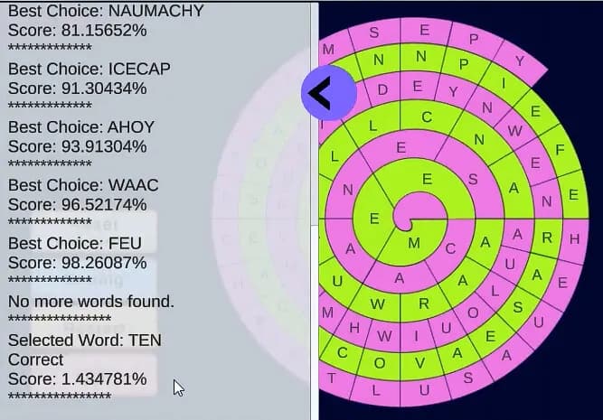 WordSpiral screenshot screenshot 6