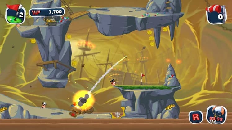 Worms Crazy Golf screenshot screenshot 3