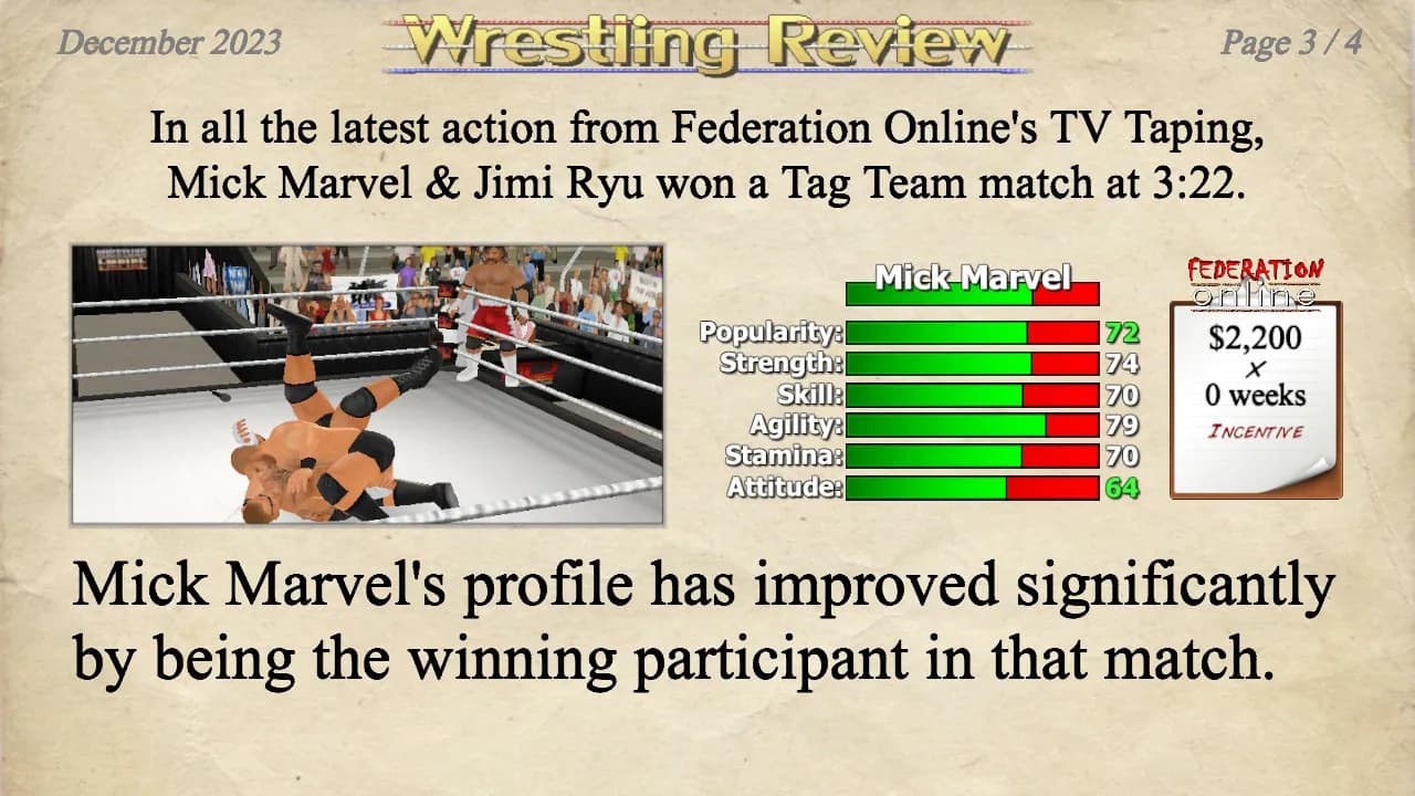 Wrestling Empire screenshot screenshot 9