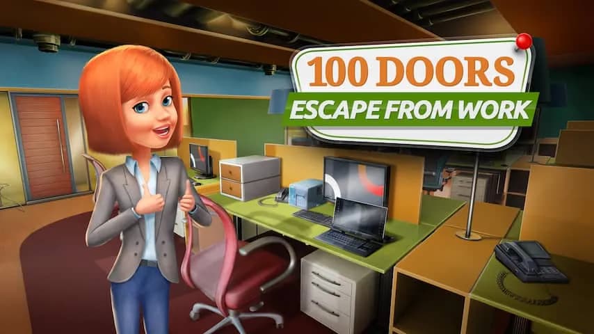 100 doors - escape from work vertical card thumbnail