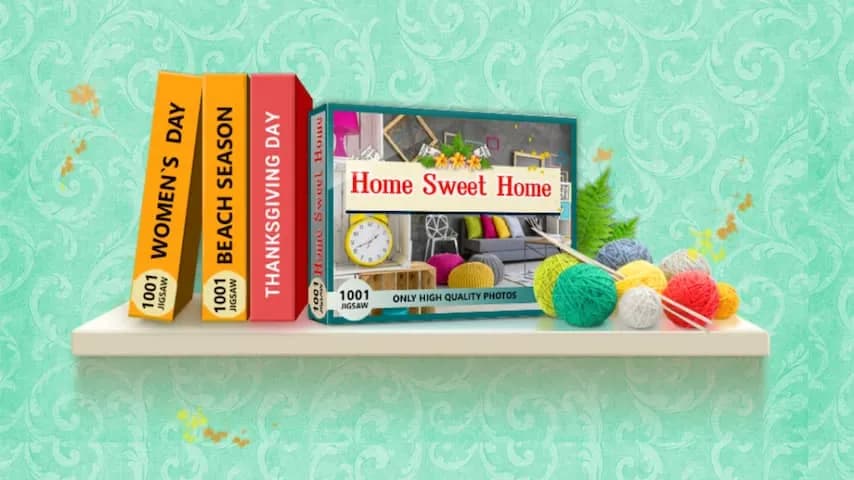 1001 jigsaw. home sweet home vertical card thumbnail
