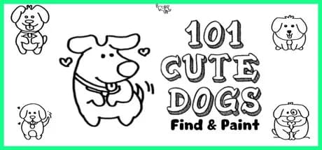 101 cute dogs: find & paint vertical card thumbnail
