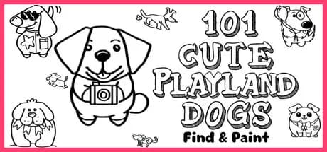101 cute playland dogs: find & paint vertical card thumbnail