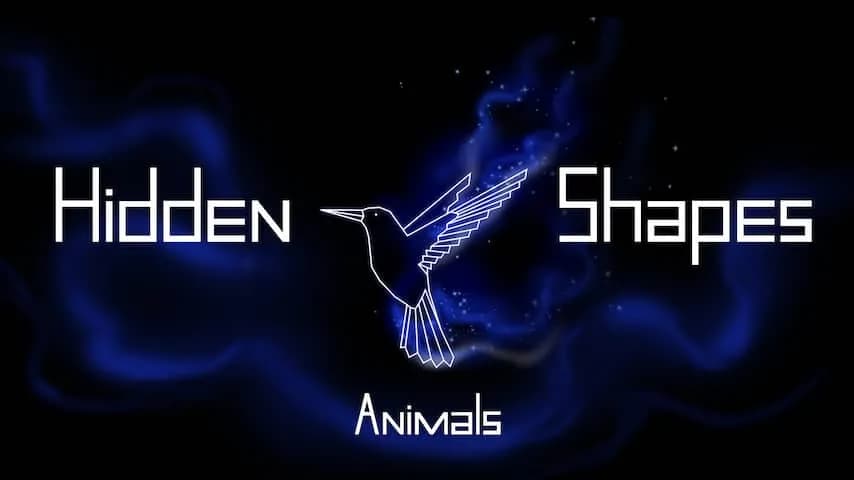 hidden shapes animals vertical card thumbnail