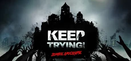 keep trying! zombie apocalypse vertical card thumbnail
