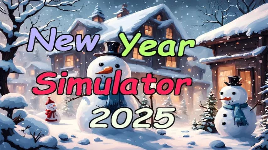 new year simulator 2025 vertical card thumbnail