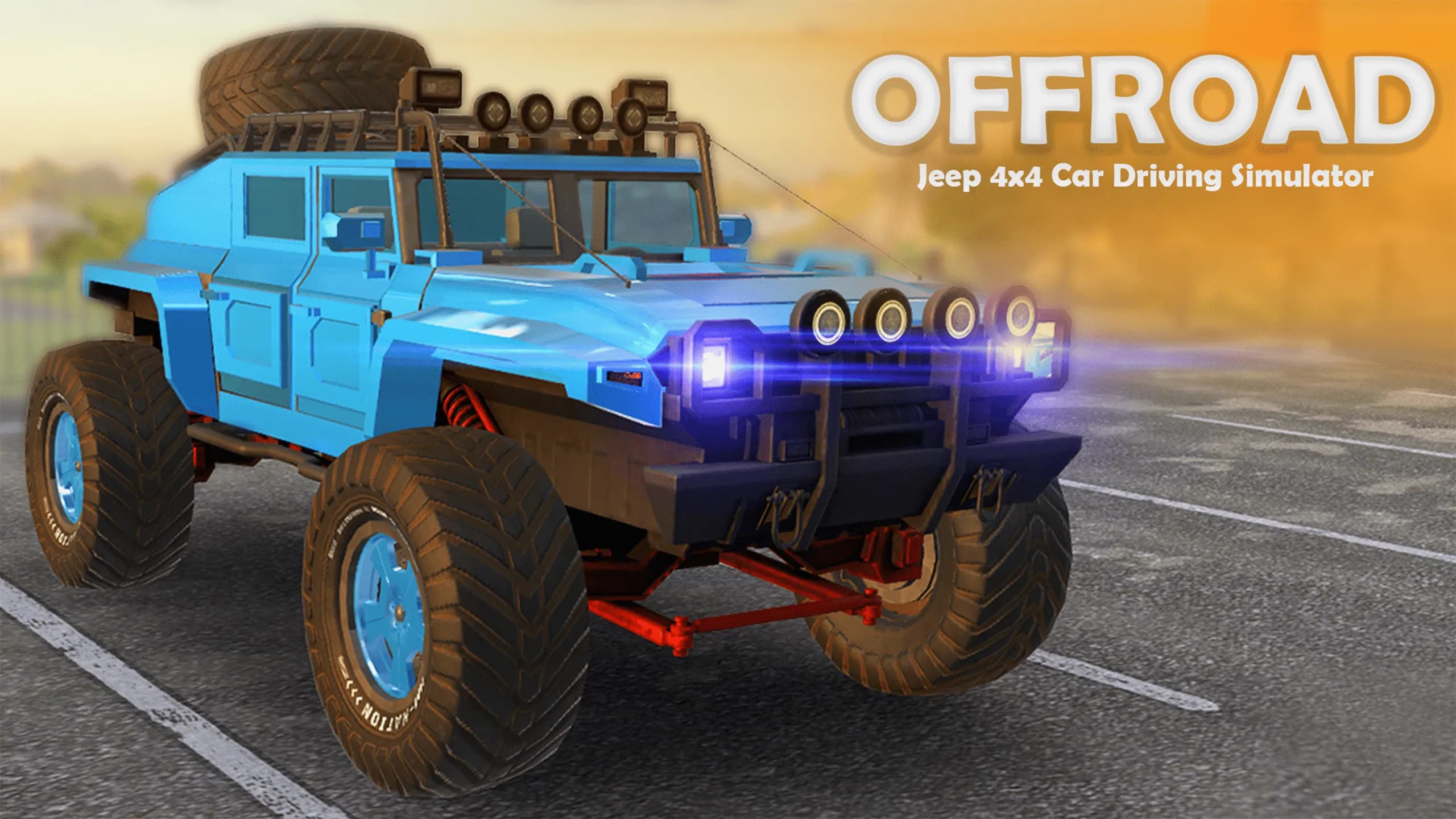 offroad jeep 4x4 car driving simulator vertical card thumbnail