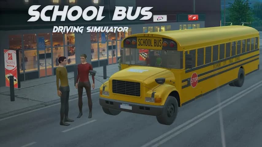 school bus driving simulator vertical card thumbnail