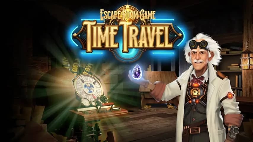 time travel: escape room game vertical card thumbnail