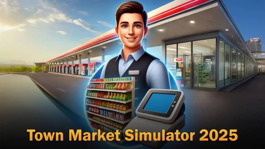 town market simulator 2025 vertical card thumbnail