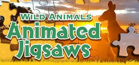 wild animals - animated jigsaws vertical card thumbnail